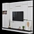 Modular TV Wall: High-Quality Design 3D model small image 3