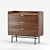 Botello Walnut Chest of Drawers - Stylish & Spacious 3D model small image 1