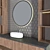 Modern Bathroom Furniture Set 3D model small image 2