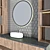 Modern Bathroom Furniture Set 3D model small image 5