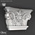 Corinthian Capital Decor - Orac Decor K201 3D model small image 1