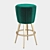 Elegant Eichholtz BOLTON Bar Stool 3D model small image 1