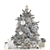 Winter Tabletop Christmas Tree 3D model small image 1