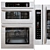 LG LWC3063ST Combi Wall Oven 3D model small image 1