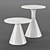 Elegant Sancal Pion Sidetables 3D model small image 1