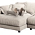 Belmont L Sofa: Sleek and Spacious 3D model small image 3