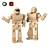 Wooden Robot Toy 3D model small image 1