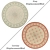 Versatile Round Carpets Set 3D model small image 2