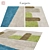 Polys: 3 888, Vets: 4 004 - Modern Rug 3D model small image 1