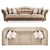 Title: Scarlett Gold Confort Sofa 3D model small image 2