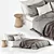 Luxury Linen Bedding Set - Enhanced Comfort 3D model small image 1
