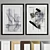 Modern Art Frame A40: 4 Woods & 2 Metals 3D model small image 2