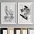 Modern Art Frame A40: 4 Woods & 2 Metals 3D model small image 3