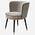 Eichholtz Grenada Velvet Dining Chair 3D model small image 1