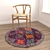 Round Rugs Set 241: Versatile and Stylish 3D model small image 4