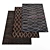Multi-textured Carpets Set (3 Pieces) 3D model small image 1