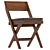 Vintage Library Chairs by Pierre Jeanneret 3D model small image 1