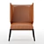 Elegant High-Back Armchair: File 3dsmax 2014 3D model small image 2