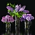 Elegant Floral Decor Set 3D model small image 1