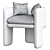 Modern Milo Baughman Armchair 3D model small image 5