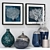 Aquamarine Mirror Decor Set 3D model small image 2