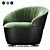 Modern Swivel Armchair: CONSONANCE 3D model small image 1