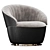 Modern Swivel Armchair: CONSONANCE 3D model small image 3