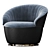 Modern Swivel Armchair: CONSONANCE 3D model small image 4