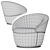 Modern Swivel Armchair: CONSONANCE 3D model small image 5