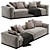 Elegant Minotti Leonard Sofa: Modern Design for Comfort 3D model small image 1