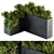 Lush Greenery: Outdoor Plants Set 3D model small image 1