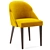 Elegant Paris Side Chair 3D model small image 1