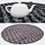 Round Carpet Set: Versatile and Realistic 3D model small image 3