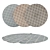 Round Carpet Set with Variations 3D model small image 1