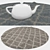 Round Carpet Set with Variations 3D model small image 3