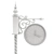 Vintage Street Clock with Lantern 3D model small image 3