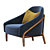 Elegant Adele Armchair: Stylish Comfort at Its Finest 3D model small image 3