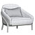 Elegant Adele Armchair: Stylish Comfort at Its Finest 3D model small image 5