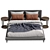 Meridiani Bed STONE UP: Stylish and Functional 3D model small image 3