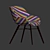 Elegant Luca Dining Chair 3D model small image 5