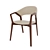 Modern Angel Cerda Armchair - Elegant Design, Leatherette Upholstery 3D model small image 2