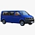 VW Transporter T5: Spacious 9-Seat Minibus 3D model small image 2