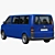 VW Transporter T5: Spacious 9-Seat Minibus 3D model small image 3