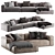 Modern and Chic Rolf Benz L Sofa 3D model small image 1