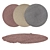 Versatile 6-Piece Round Carpet Set 3D model small image 1