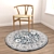 Versatile Round Carpets Set 3D model small image 4