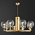 Elegant Brass Luster Fixture 3D model small image 1