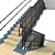 Safe School Ladder: Modern Design 3D model small image 3