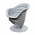 Elegant Teneride Office Chair 3D model small image 4