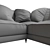 Svelte Silhouette Sectional 3D model small image 4